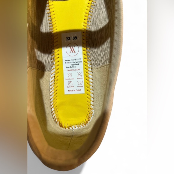 Vivaia Margot Square-Toe Mary Janes | Beige Knit | Size 39 - Picture 10 of 11